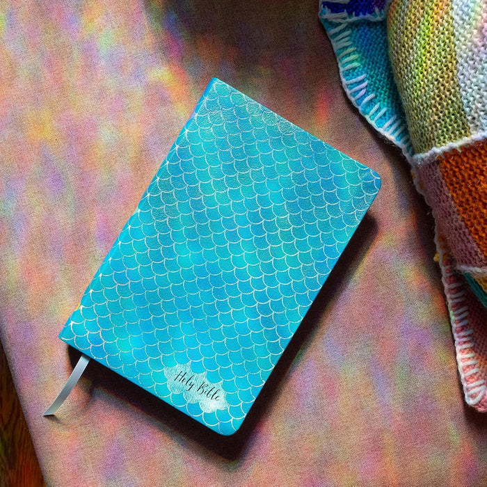 KJV Kids Bible-Aqua Leathertouch