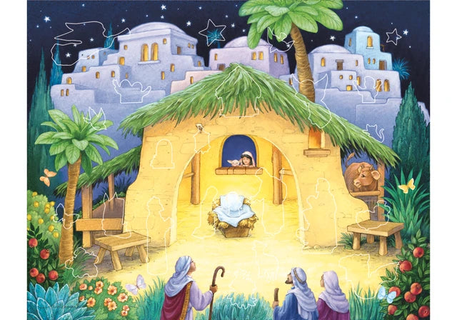 Kid's Nativity Sticker Advent Calendar