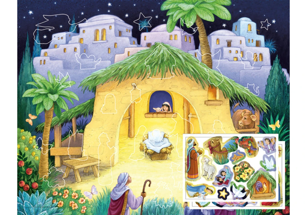 Kid's Nativity Sticker Advent Calendar