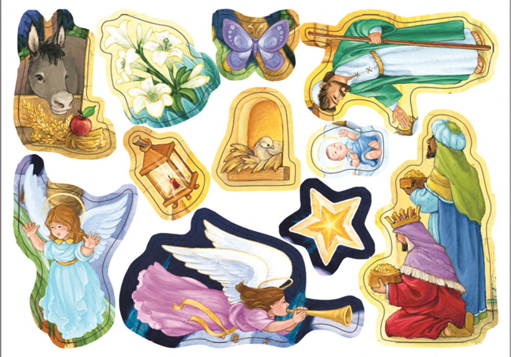 Kid's Nativity Sticker Advent Calendar