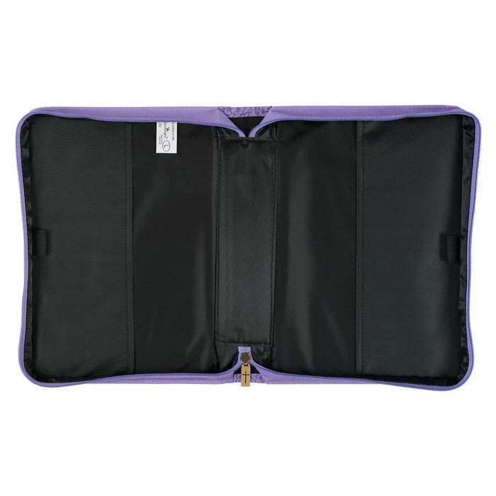 Saved by Grace Hydrangea Lavender Faux Leather Fashion Bible Cover - Large