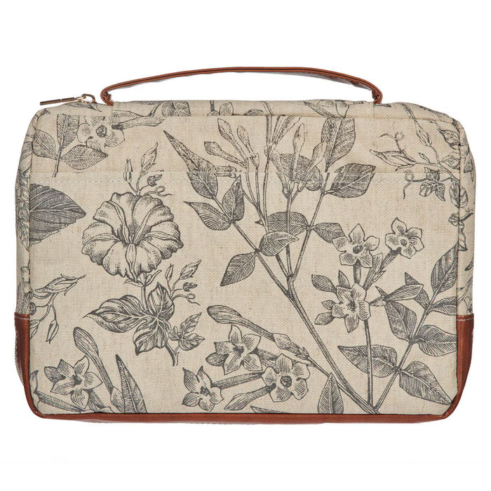 Amazing Grace Natural Canvas Bible Cover - Medium