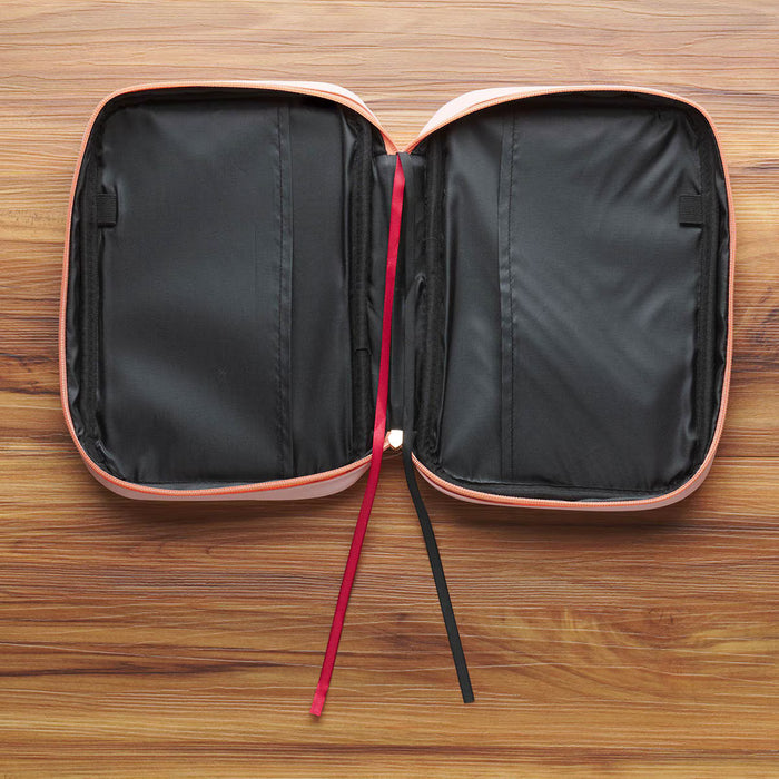 Trust in the Lord Peach Floral Faux Leather Fashion Bible Cover - Large