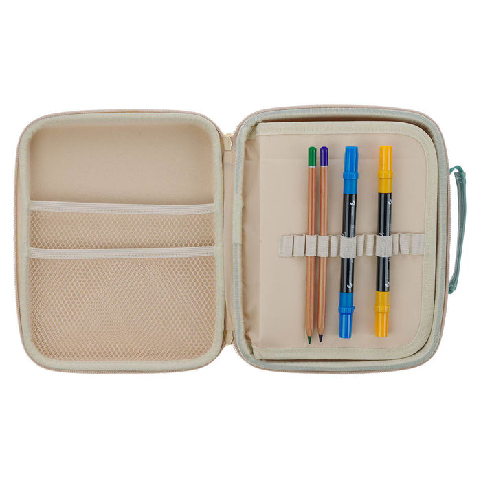Be Still and Know Teal Two-fold Organizer Bible Case - Psalm 46:10
