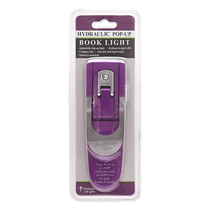 Purple Hydraulic Pop-Up Book Light – Psalm 119:105