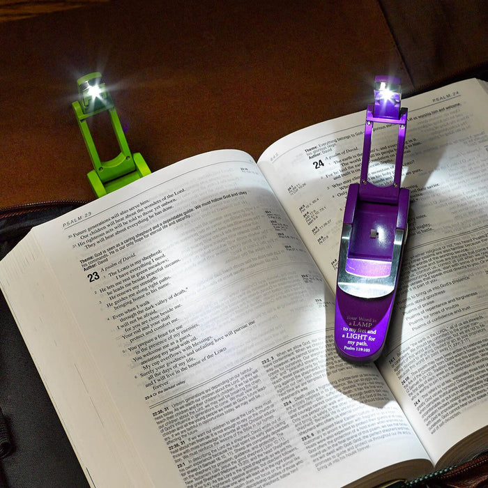 Black Hydraulic Pop-Up Book Light - Psalm 119:105