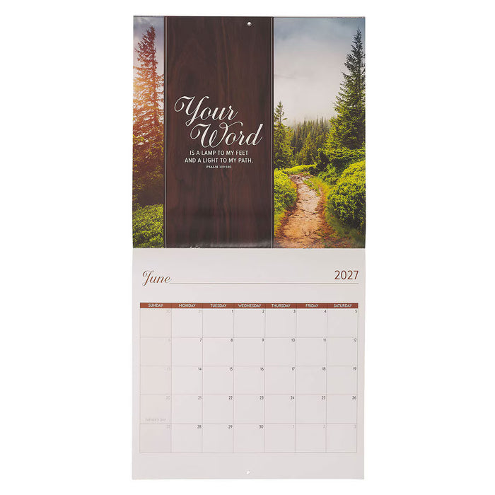 2027 Your Word Large Wall Calendar - Psalm 119:105