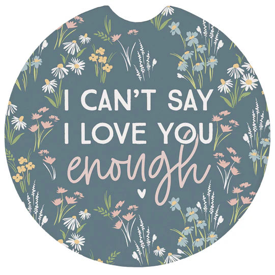 I Can't Say I Love You Enough Car Coasters