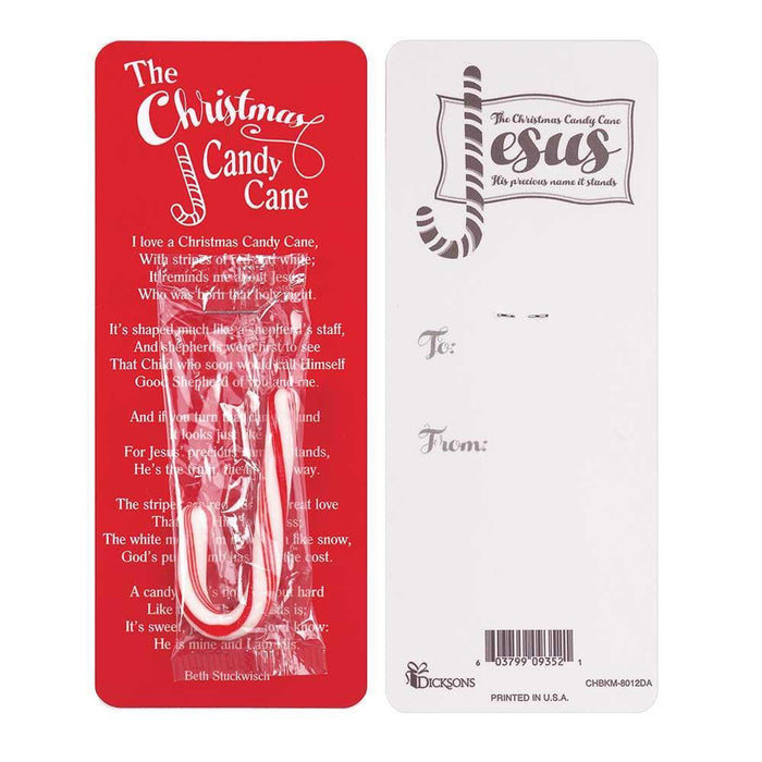 THE CHRISTMAS CANDY CANE w/ BOOKMARK CHBKM-8012DA REFILL