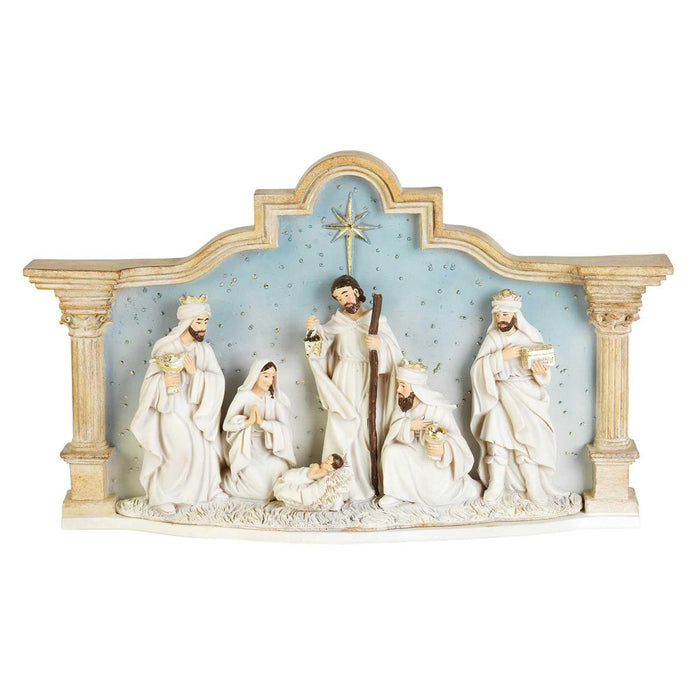 1-Piece Nativity City Scene 8.5in