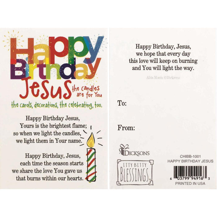 Happy Birthday Jesus Itty Bitty Card