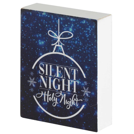 Tabletop Plaque Silent Night Holy Night - Morning Star Christian Bookstores