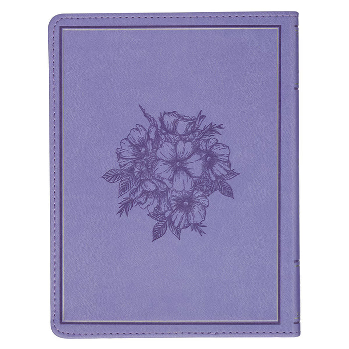 Trusting in God Lavender Faux Leather Devotional