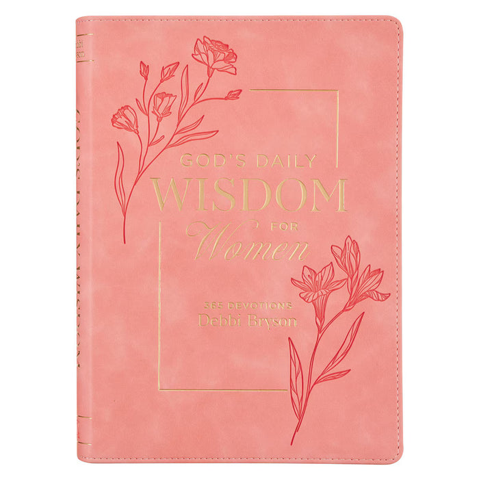 God’s Daily Wisdom for Women Pink Faux Leather Daily Devotional by Debbi Bryson