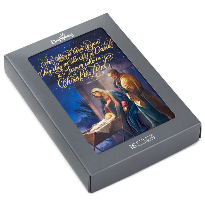 DaySpring A Savior Born to You Boxed Christmas Cards, Pack of 16
