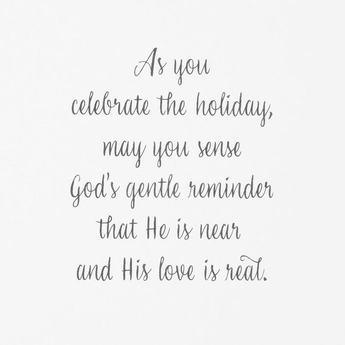 Dove and Wreath Religious Boxed Christmas Cards, Pack of 16