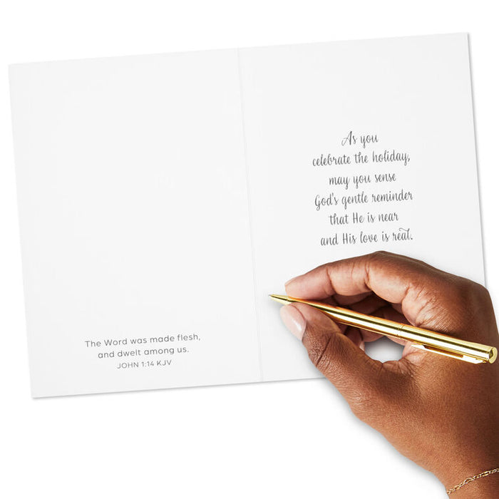 Dove and Wreath Religious Boxed Christmas Cards, Pack of 16