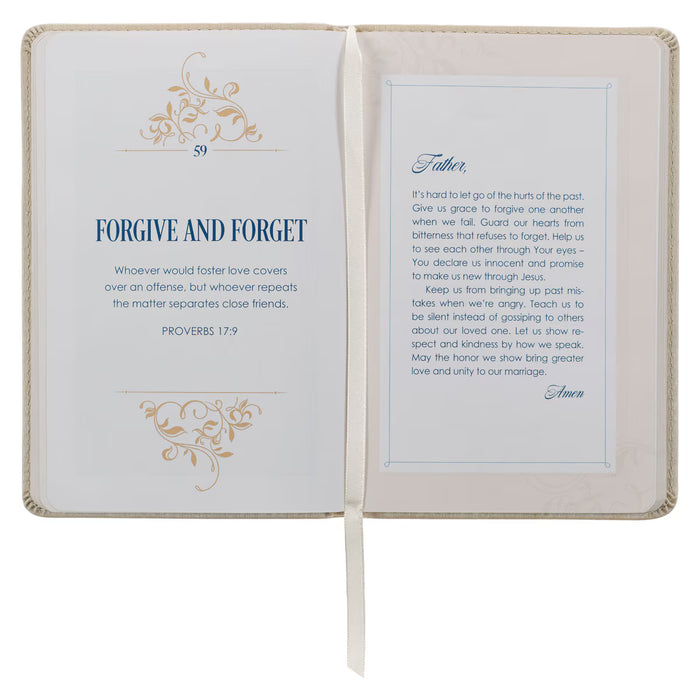 101 Prayers for Mr. & Mrs. Gold Faux Leather Prayer Book by Joanna Teigen, Rob Teigen