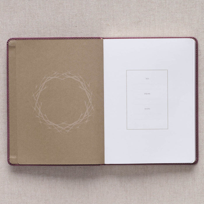 The Miracle of Easter Maroon Faux Leather Devotional - Chris Tiegreen