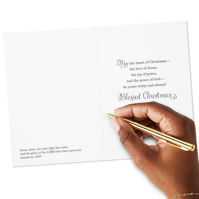 Thomas Kinkade God's Love Shines Bright Religious Boxed Christmas Cards, Pack of 16