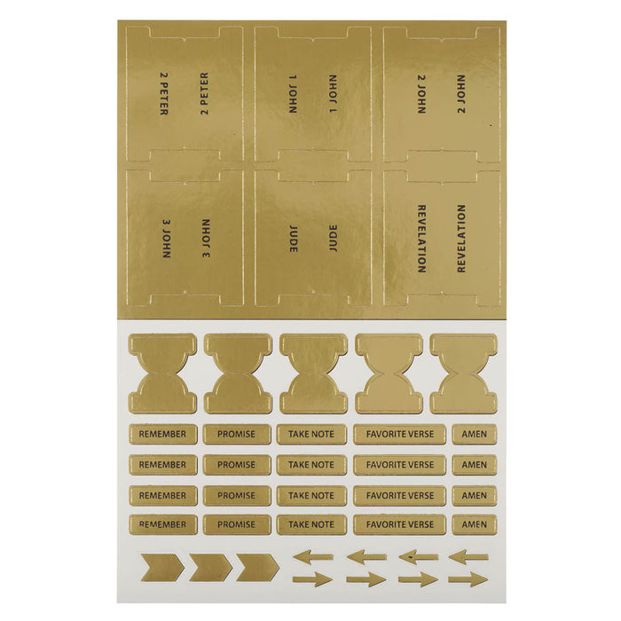 Bible Indexing Tabs for Gold Gilt-edged Bibles