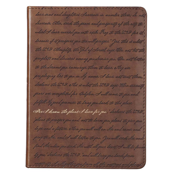 Journal Handy Brown For I Know the Plans