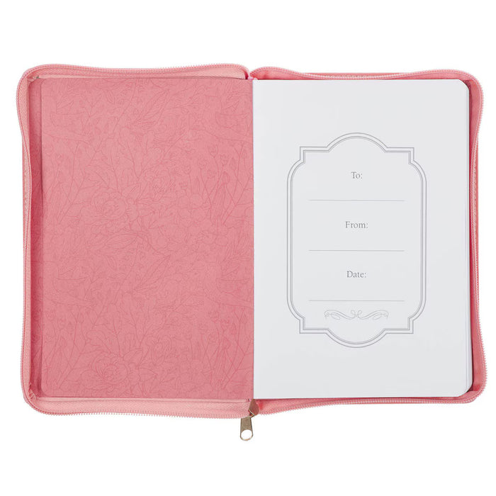 Trust with All Your Heart Faux Leather Classic Journal with Zipper
