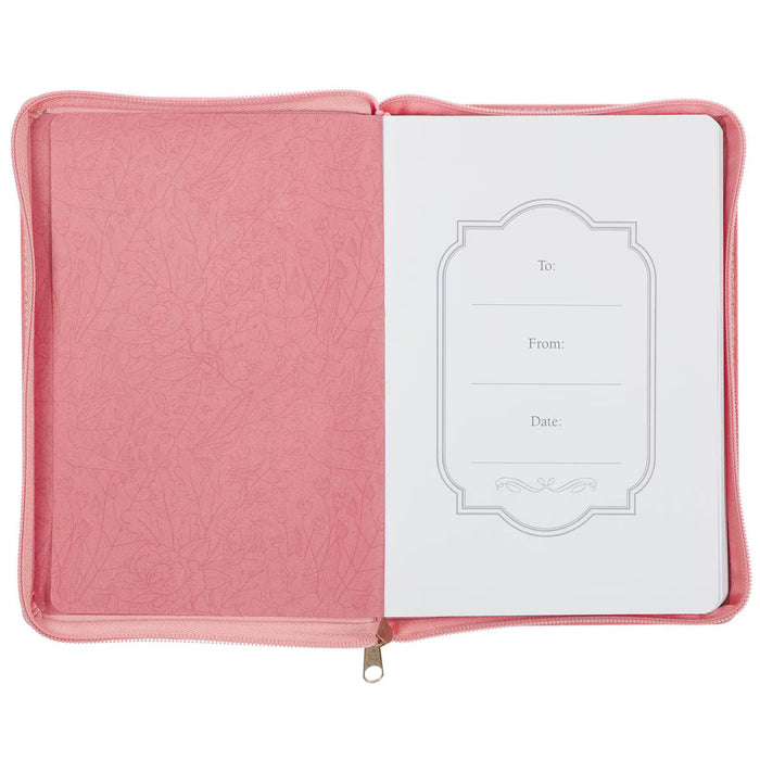 Trust with All Your Heart Faux Leather Classic Journal with Zipper