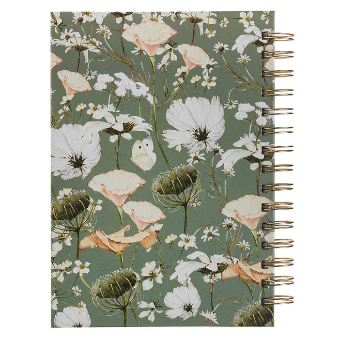 Be Still Sage Blossom Spiral Journal - Psalm 46:10
