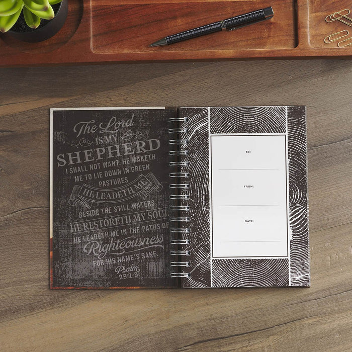 Shepherd Brown Pastoral Spiral Journal Psalm 23:3