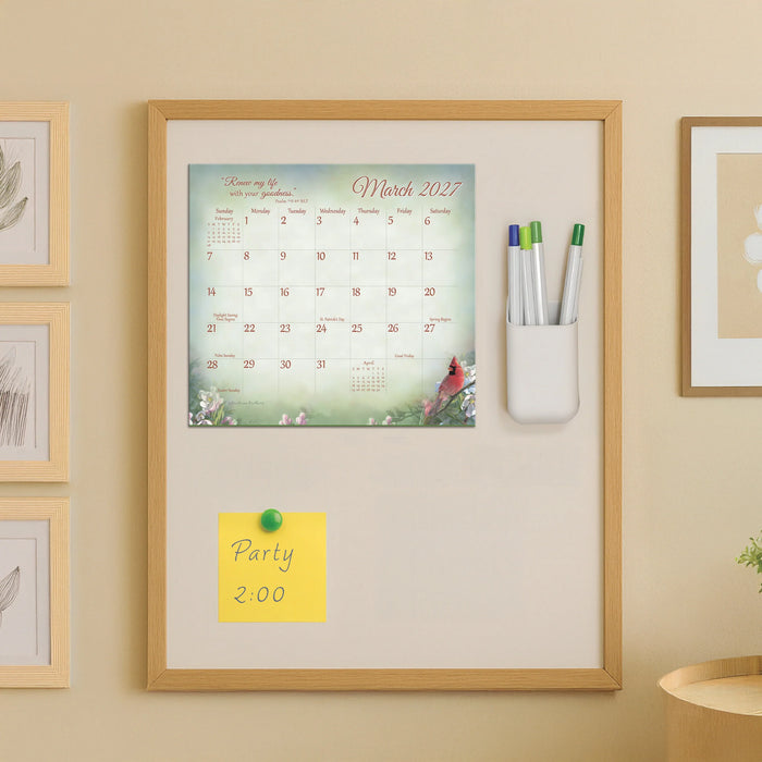 Songbirds of Faith Faith 2027 Magnetic Calendar Pad