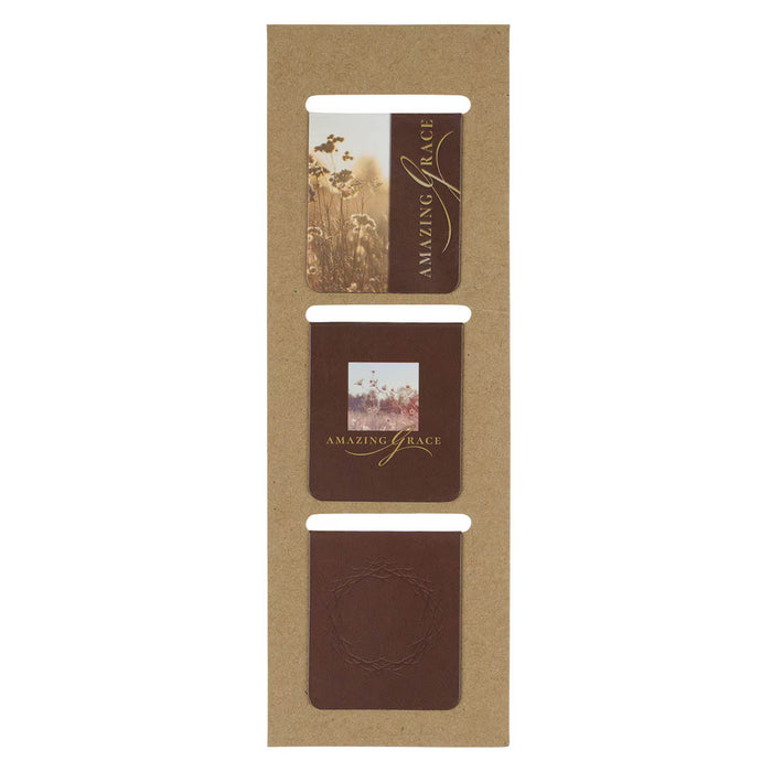 Amazing Grace Wildflower Die-cut Magnetic Bookmark Set - Isaiah 53:5
