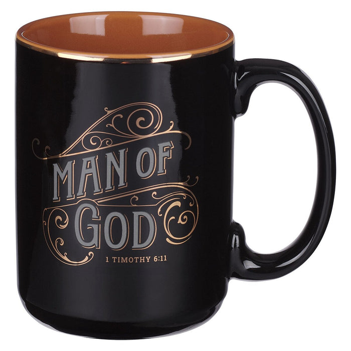 Man of God Black Mug