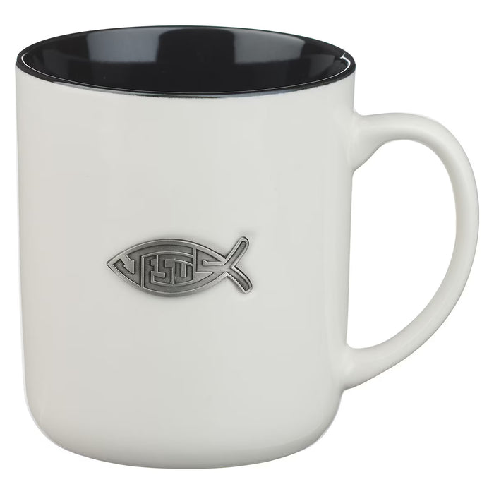 Jesus Fish Emblem Mug