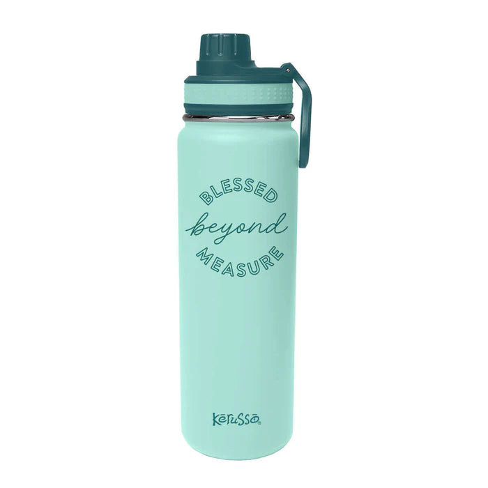 24 oz Stainless Steel Bottle Blessed Beyond Measure - Morning Star Christian Bookstores