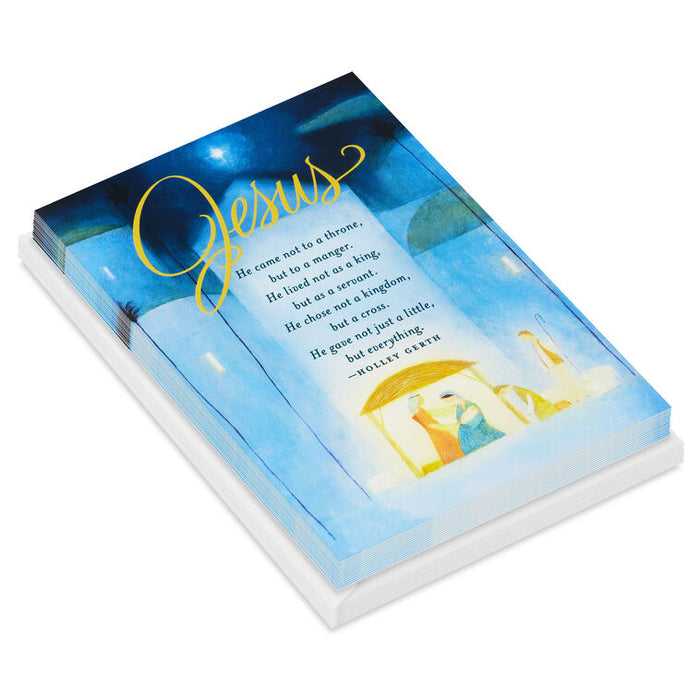 Nativity Blessings Religious Boxed Christmas Cards, Pack of 16