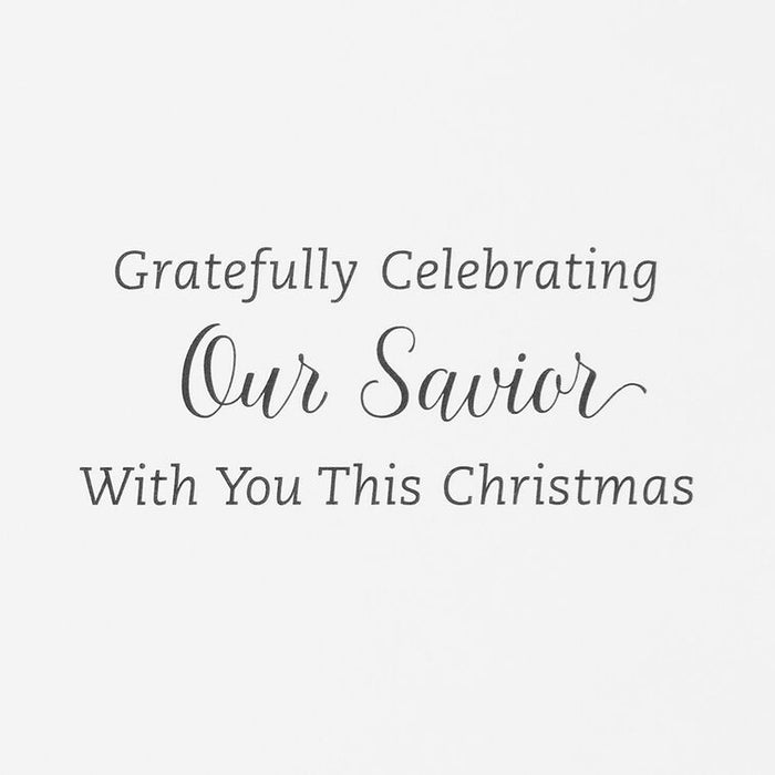 Because of Jesus Religious Boxed Christmas Cards, Pack of 16