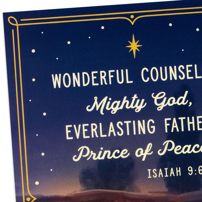 Manger Scene Religious Boxed Christmas Cards, Pack of 16