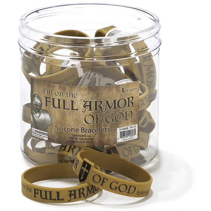 Full Armor of God Silicone Bracelets - Morning Star Christian Bookstores