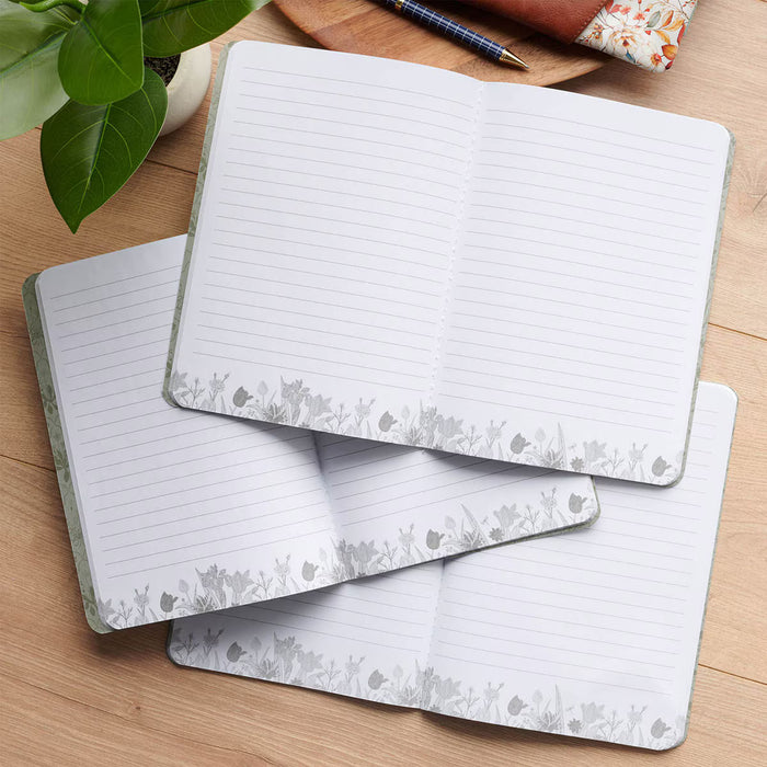 Sufficient Grace Floral Lattice Notebook Set - 2 Corinthians 12:9
