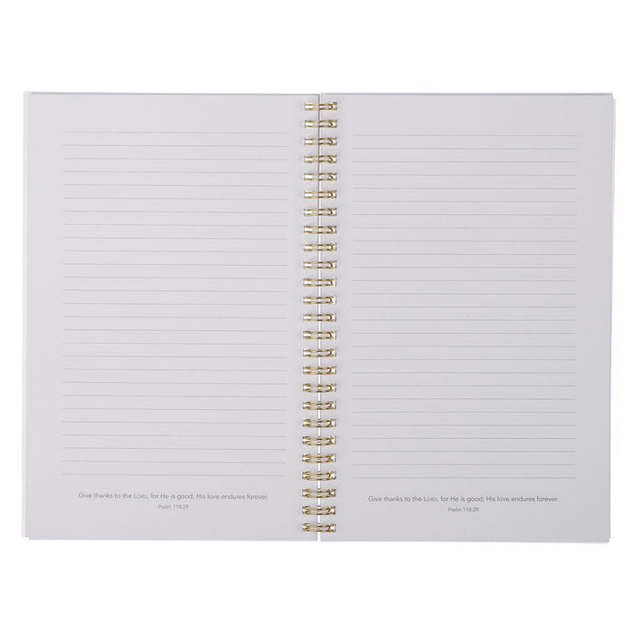 Footprints in the Sand PVC Cover Spiral Notebook - Isaiah 46:4