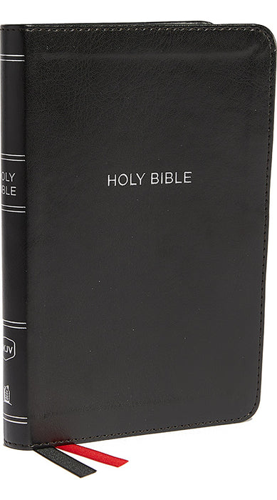 NKJV Thinline Bible Compact Black Leathersoft