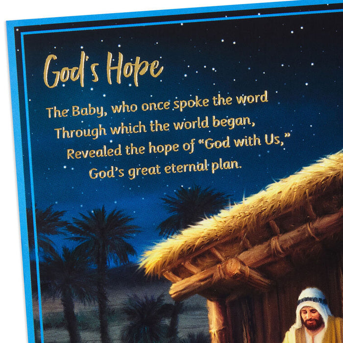 Nativity Reflection Religious Boxed Christmas Cards, Pack of 12