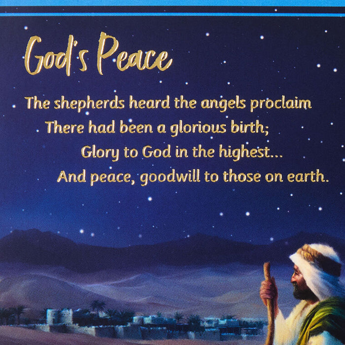 Nativity Reflection Religious Boxed Christmas Cards, Pack of 12