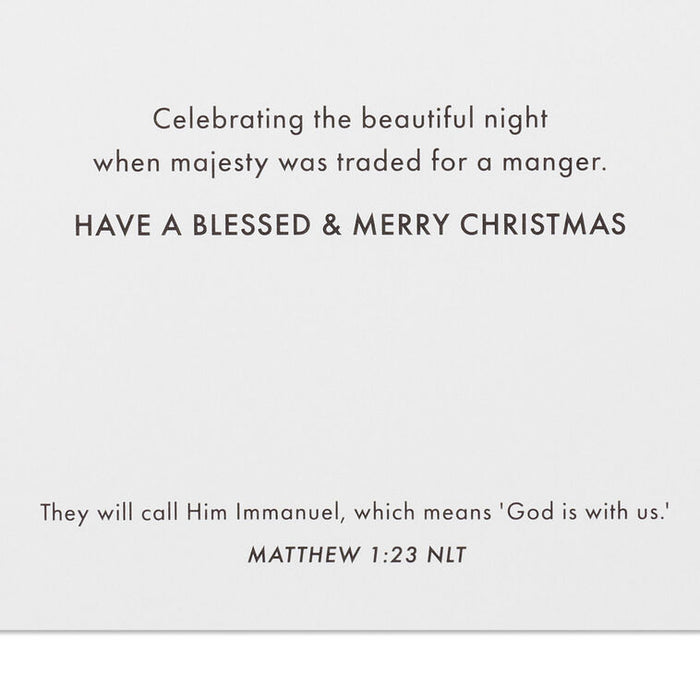 Immanuel Nativity Religious Boxed Christmas Cards, Pack of 16