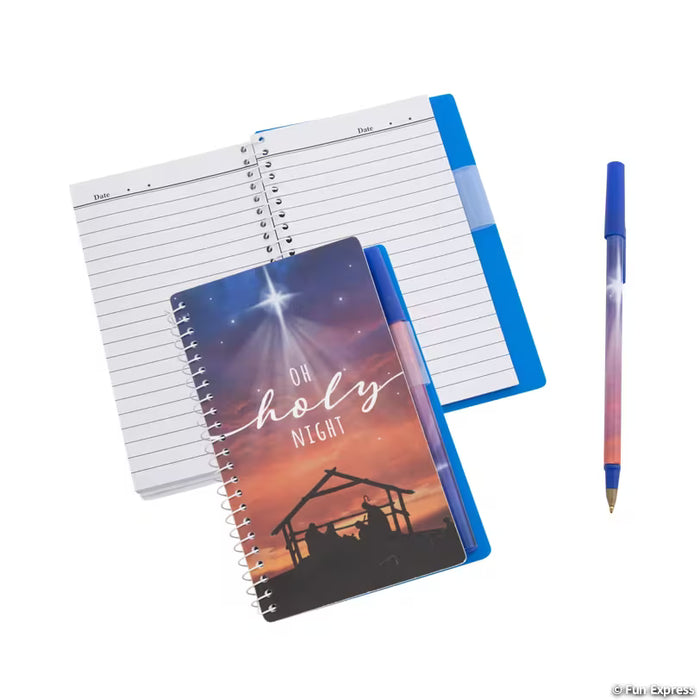 Nativity Spiral Notebooks with Pens