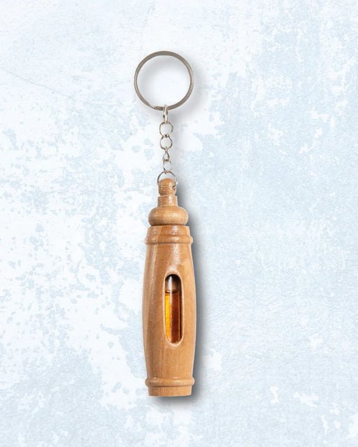 Olivewood Anointing Oil Keychain - Morning Star Christian Bookstores