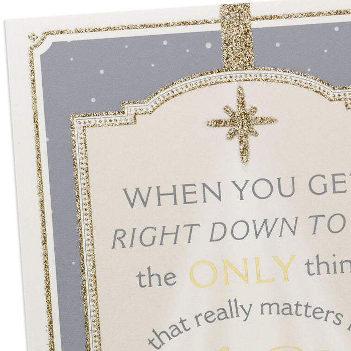 Manger and Frame Religious Boxed Christmas Cards, Pack of 16