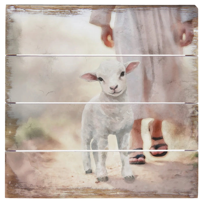 Lamb Walking on Path 6" - Perfect Pallet Petites