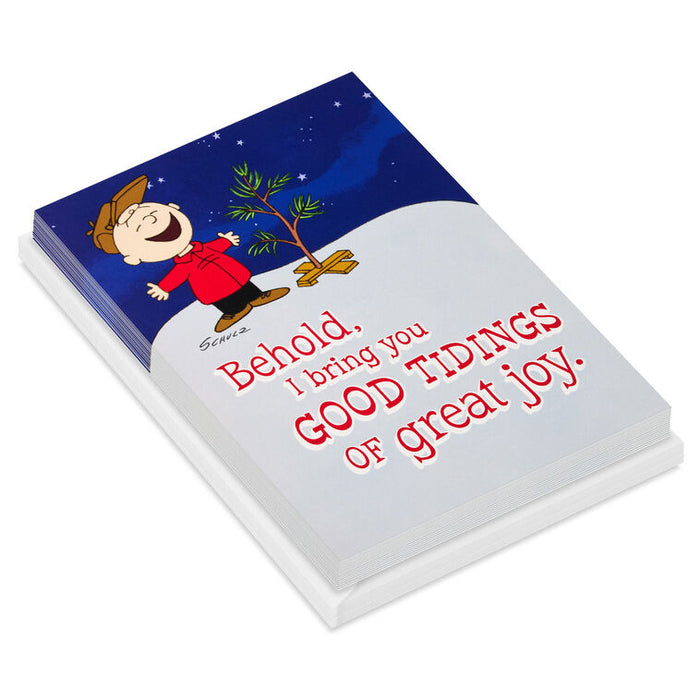 Peanuts® Tidings of Great Joy Religious Christmas Cards, Box of 16
